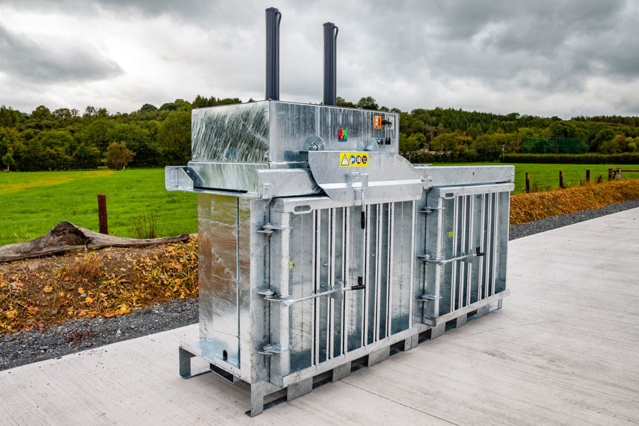 a multi chamber baler with a galvanised finish  