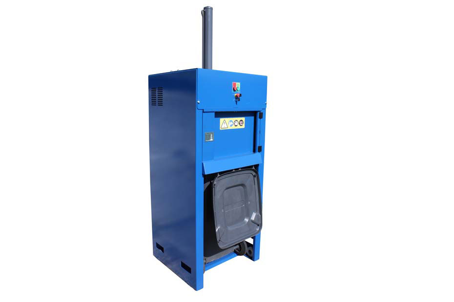 a 240 LTR bin press compactor