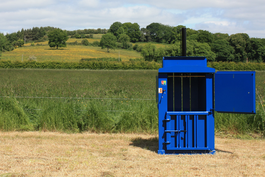 75 vertical baler outside